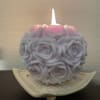 Rose ball candle | Christmas gift | birthday gift | wedding gift