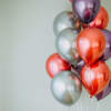 4 silver 4 orange 4 purple chrome 12 inch latex balloon with