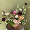 A warm and rich melting color palette of nudes and browns with