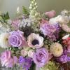 A soft and saccharine mix of dreamy lavenders, soft pinks, plush white