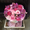 Bring the celebration to your home with this arrangement of hot pink