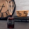 With a warm and earthy scent, our Tobacco &amp; Teakwood Reed diffuser