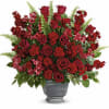 Flowers for a funeral, Bold and beautiful, this majestic mix of red