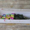 Add continuous bursts of fun with these rainbow colored roses. All bouquets