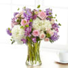 A breezy texture of hydrangeas, spray roses, stock and alstroemeria sure to