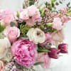 Love Story an elegant pretty pink blush and purple bouquet that come