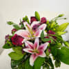 Grace your space with our Beautiful Arrangement with Lilies. Featuring a stunning