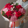 In a bouquet:
French Roses
Hydrangea 
Mini Roses
Alstromeia

