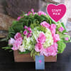 Roses, Hydrangeas and Tropical Leaves