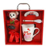 This romantic gift set includes a mug with the &ldquo;Amor&rdquo; design, a