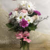 Mixed arrangement in pink and white shades are sure to make someone&#039;s