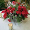 Bring the holiday season to life with this vibrant arrangement of red