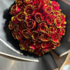 Glittered Red Roses Bouquet perfect for First impressions, proposals, Valentines, Birthdays, or