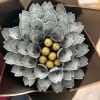 Money Bouquet with $100 bills and Chocolates in the center. The money