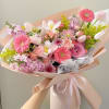 A garden like bouquet full of gorgeous flowers just for that special