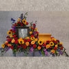 Urn spray to encase the urn and a photo of your loved