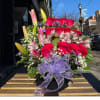 Be captivated by the vibrant beauty of our Hot Pink Cascading Flower
