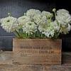 Experience timeless beauty with this charming arrangement of premium white ranunculus artistically