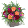 Add a warm glow to any home with this colorful arrangement. Hearth