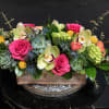 Succulent &amp; Rose Assortment Centerpiece 