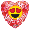 BE MY VALENTINE
18&quot; INCH HELIUM FILLED MYLAR BALLOON
QTY. 1