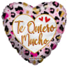 TE QUIERO MUCHO
18&quot; INCH HELIUM FILLED MYLAR BALLOON
QTY. 1