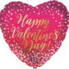 HAPPY VALENTINE&#039;S DAY
17&quot; INCH HELIUM FILLED MYLAR BALLOON
QTY. 1