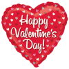 HAPPY VALENTINE&#039;S DAY
18&quot; INCH HELIUM FILLED MYLAR BALLOON
QTY. 1