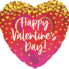 HAPPY VALENTINE&#039;S DAY
18&quot; INCH HELIUM FILLED MYLAR BALLOON
QTY 1