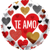 TE AMO
18&quot; INCH HELUM FILLED MYLAR BALLOON
QTY. 1