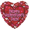 HAPPY VALENTINE&#039;S DAY
17&quot; INCH HELIUM FILLED MYLAR BALLOON
QTY. 1