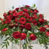 Red is love!
All red roses and accent flowers.