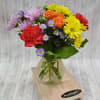 Delight in this exciting expression of joy bursting with color.  Carnations