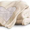 50&quot; x 60&quot; blanket
Royal plush blanket in soft ivory with embroidered sateen