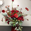 A fun mono-shaded collection of vibrant red and burgundy hues, made of