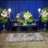 A delight garden: this standard size casket spray is pretty and marks