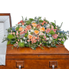Our Meadow of Memories Casket Spray is a stunning tribute designed to