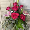 Half dozen pink rose plus Lily