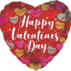 HAPPY VALENTINE&#039;S DAY
17&quot; HELIUM FILLED MYLAR BALLOON
QTY. 1