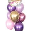 FELIZ CUMPLEA&Ntilde;OS 
1 HELIUM FILLED 18&quot; INCH MYLAR BALLOON
12 HELIUM FILLED 11&quot;