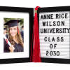 Included with this stylish black and white standing frame are 170 letters
