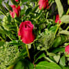 Celebrate love, beauty, and elegance with this timeless arrangement of stunning red