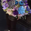 Stunning box full of Tulips, Roses, and other mixed flowers