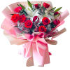 This lovely Korean style wrapped bouquet will bring a smile to their