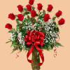 Surprise them with one, three, or five dozen beautiful perfectly red roses.