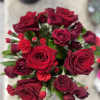 Red Roses, red carnations