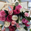 Is there anything more romantic than a stylish roses bouquet with multi-colored