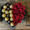 Beautiful black heart box . We can use any color you want