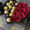 Beautiful black heart box . We can use any color you want