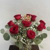  A classic arrangement of deep red roses, symbolizing love and passion.

